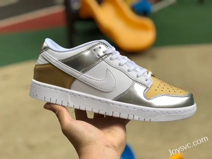 Nike Dunk Low Silver Gold Chain DH4403-700