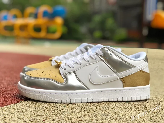 Nike Dunk Low Silver Gold Chain DH4403-700