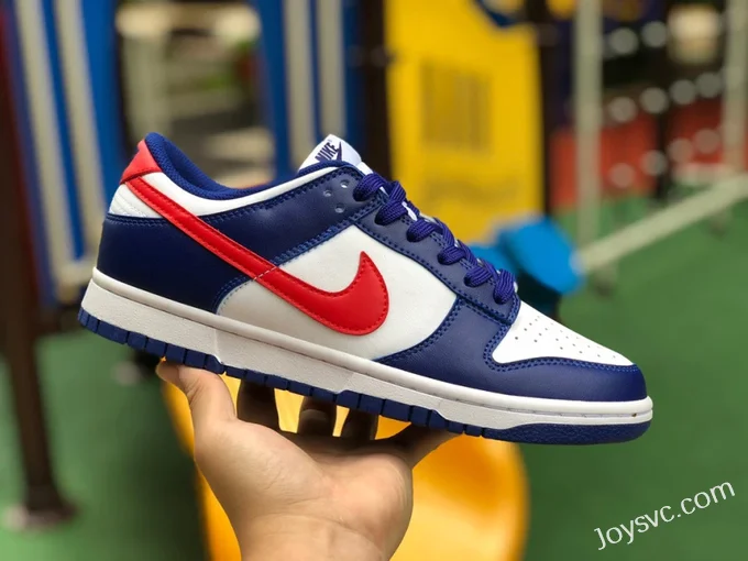 Nike Dunk Low White Blue Red Retro Sneakers DD1503-119