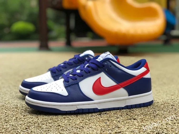 Nike Dunk Low White Blue Red Retro Sneakers DD1503-119