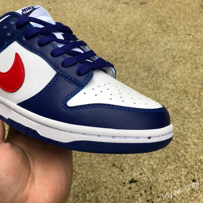 Nike Dunk Low White Blue Red Retro Sneakers DD1503-119