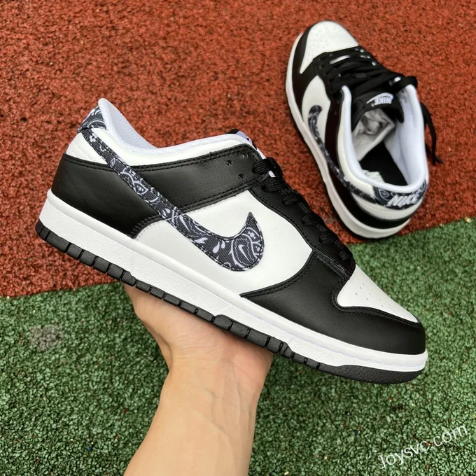 Nike Dunk Low Black White Paisley DH4401-100