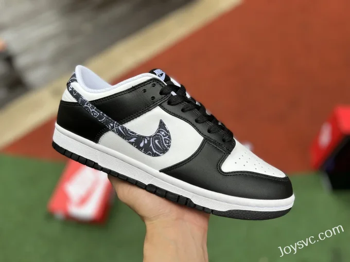 Nike Dunk Low Black White Paisley DH4401-100