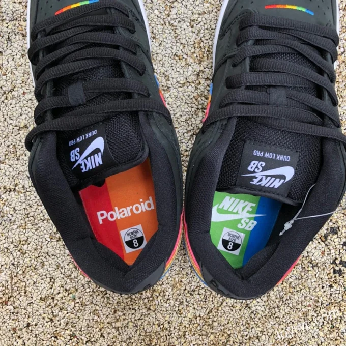 Polaroid x Nike SB Dunk Low Black Rainbow DH7722-001