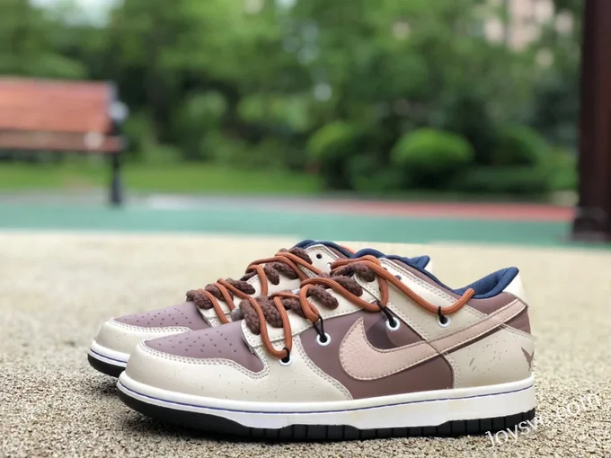 Nike Dunk Low Beige Brown Strap Retro Sneakers DH9765-300