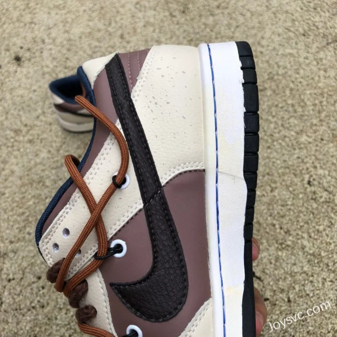 Nike Dunk Low Beige Brown Strap Retro Sneakers DH9765-300