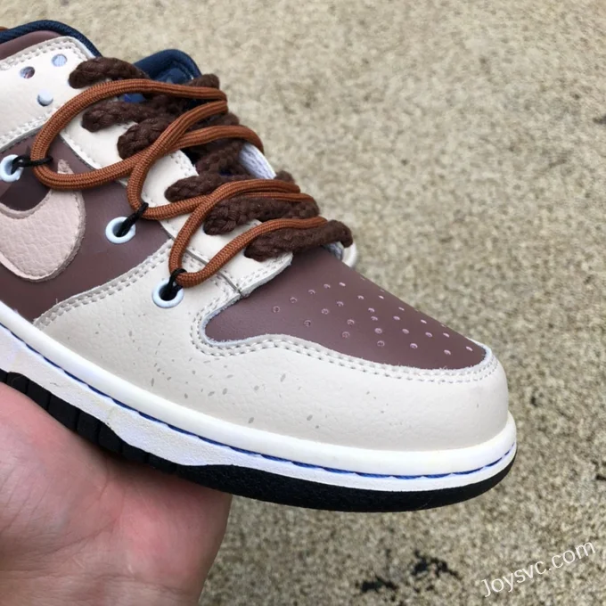 Nike Dunk Low Beige Brown Strap Retro Sneakers DH9765-300