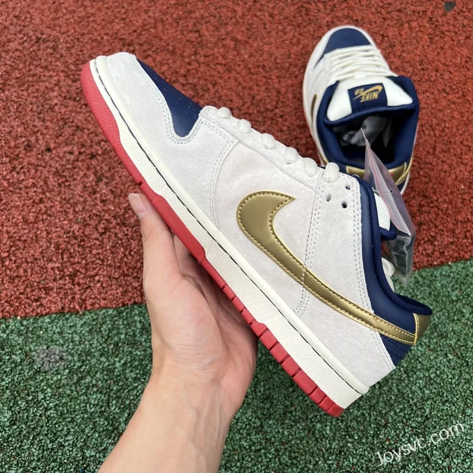 Nike SB Dunk Low Pro Old Spice White Blue Gold 304292-272