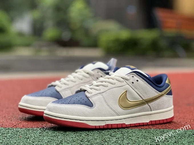 Nike SB Dunk Low Pro Old Spice White Blue Gold 304292-272