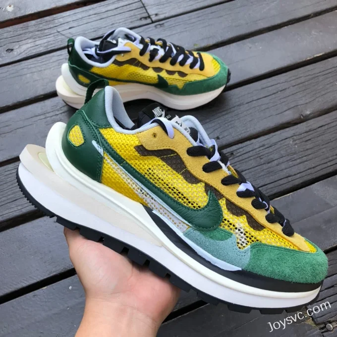 Nike x Sacai Vaporwaffle Yellow Green CV1363-700