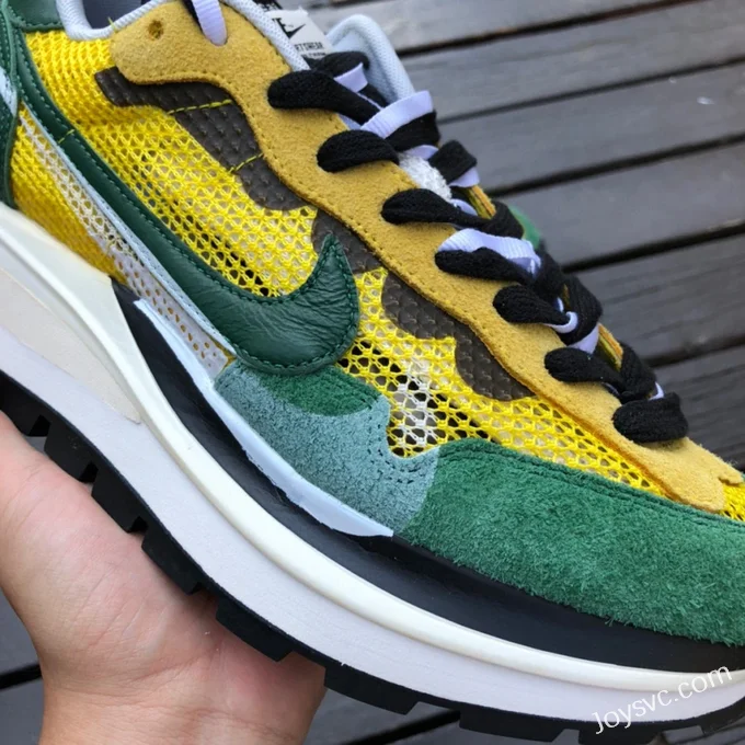 Nike x Sacai Vaporwaffle Yellow Green CV1363-700