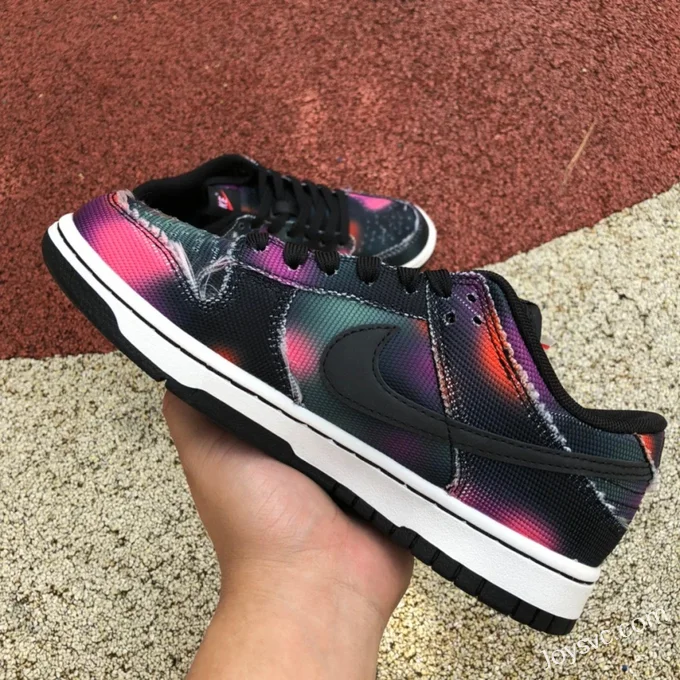 Nike Dunk Low Black Purple Graffiti DM0108-002