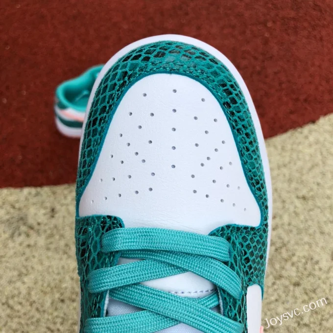 Nike Dunk Low Snake Skin White Green Pink DR8577-300