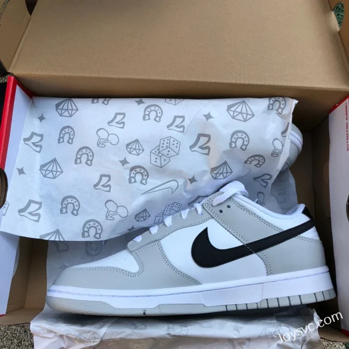 Nike Dunk Low Grey White Black DR9654-001