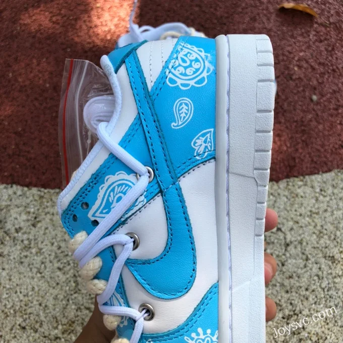 Nike Dunk Low White Blue Paisley DD1503-109