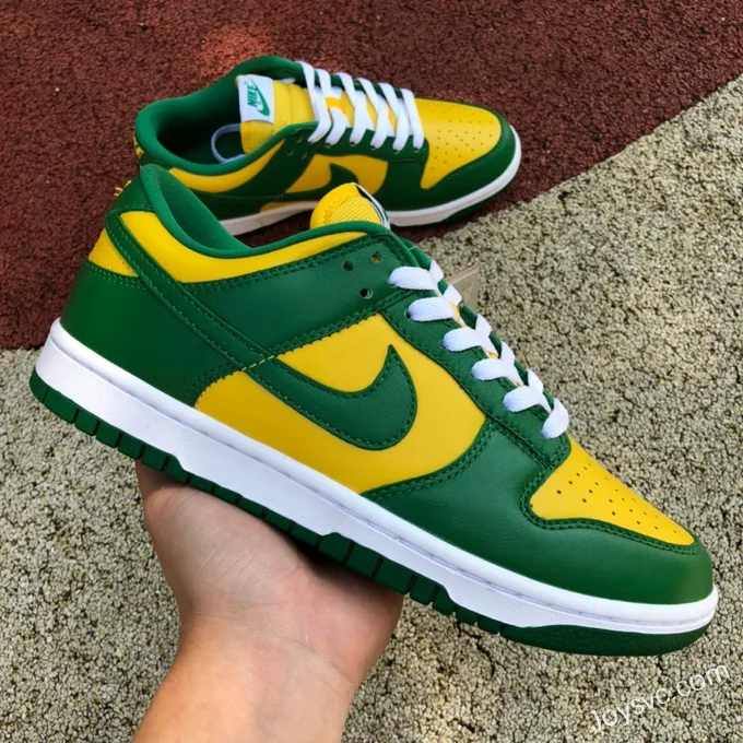 Nike Dunk Low SP Brazil Yellow Green Casual Sneakers CU1727-700