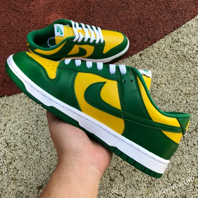 Nike Dunk Low SP Brazil Yellow Green Casual Sneakers CU1727-700