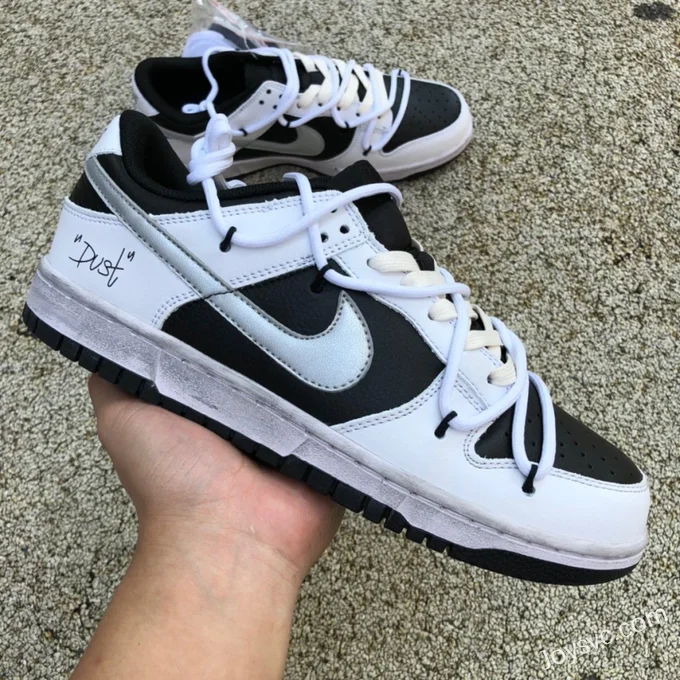 Futura x Nike Dunk Low SB Black White Deconstructed Skate Shoes DJ6188-002