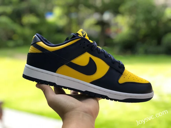 Nike Dunk Low Michigan Blue Yellow Retro Sneakers DD1391-700