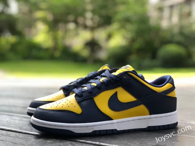 Nike Dunk Low Michigan Blue Yellow Retro Sneakers DD1391-700