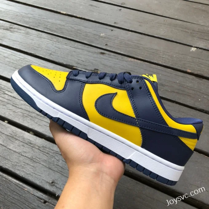 Nike Dunk Low Michigan Blue Yellow Retro Sneakers DD1391-700