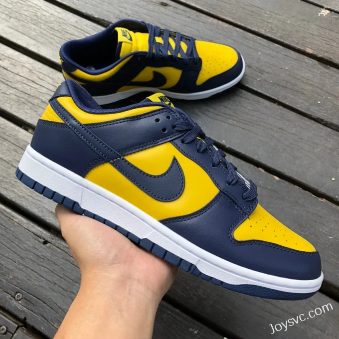 Nike Dunk Low Michigan Blue Yellow Retro Sneakers DD1391-700