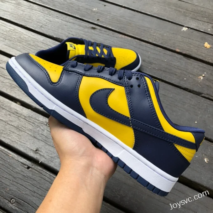 Nike Dunk Low Michigan Blue Yellow Retro Sneakers DD1391-700