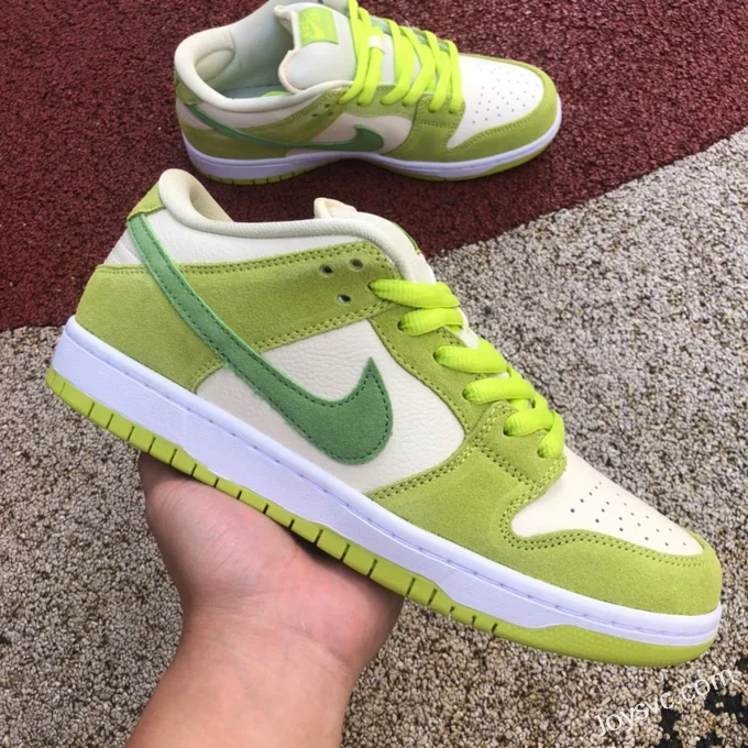 High-Quality Nike SB Dunk Low White Green Apple Retro Sneakers DM0807-300