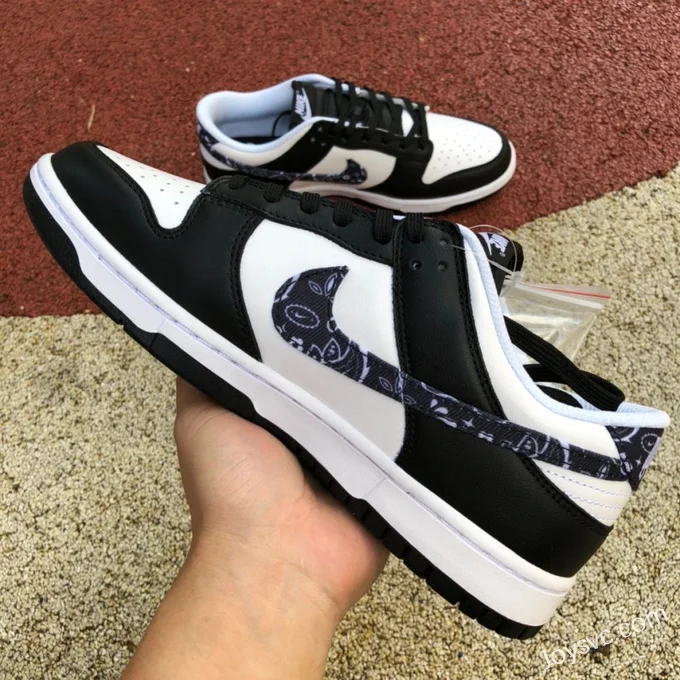 Nike Dunk Low Black White Paisley DH4401-100