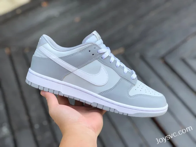 Pure Original Nike Dunk Low Grey White Retro Sneakers DJ6188-001