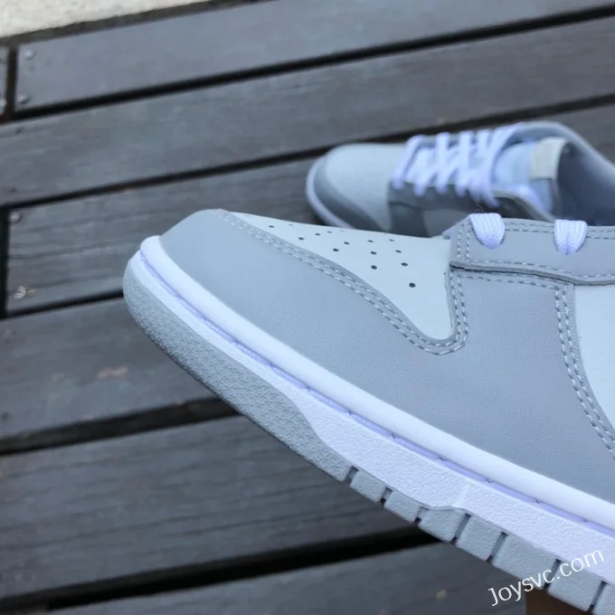 Pure Original Nike Dunk Low Grey White Retro Sneakers DJ6188-001