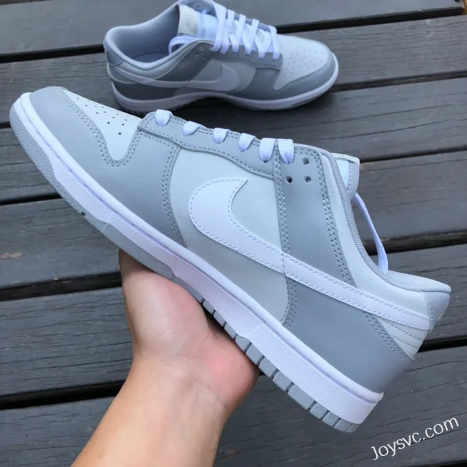 Pure Original Nike Dunk Low Grey White Retro Sneakers DJ6188-001