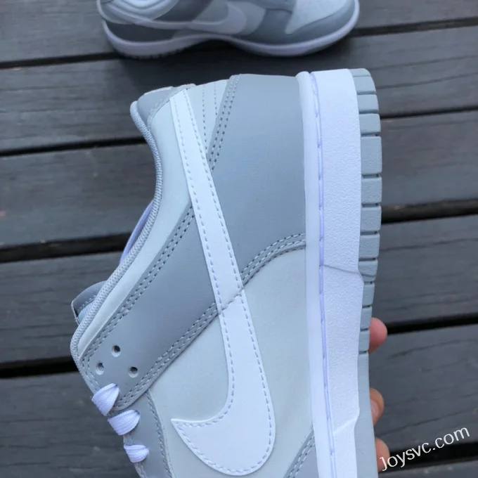 Pure Original Nike Dunk Low Grey White Retro Sneakers DJ6188-001