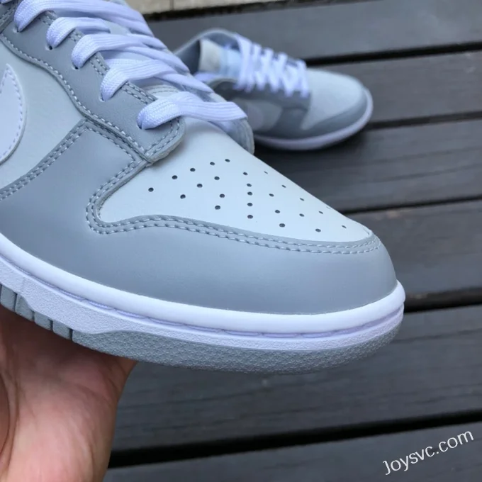 Pure Original Nike Dunk Low Grey White Retro Sneakers DJ6188-001