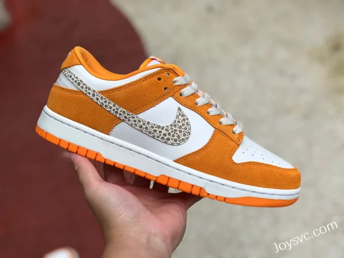 Nike Dunk Low Safari Swoosh Orange White DR0156-800