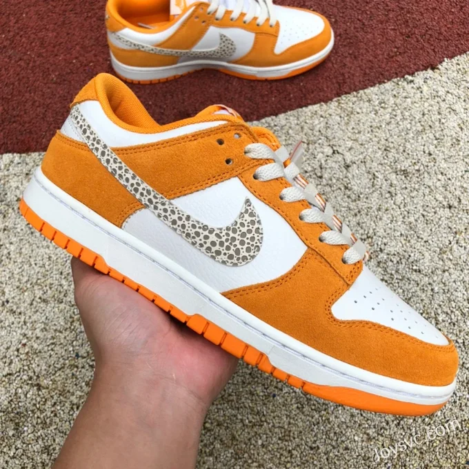 Nike Dunk Low Safari Swoosh Orange White DR0156-800