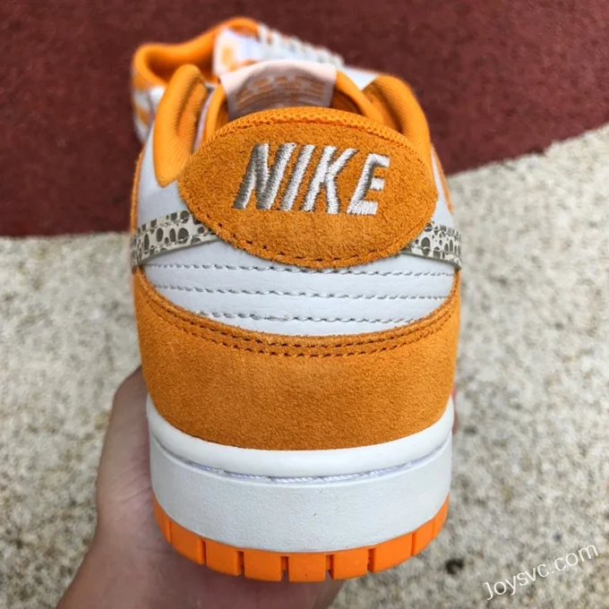 Nike Dunk Low Safari Swoosh Orange White DR0156-800