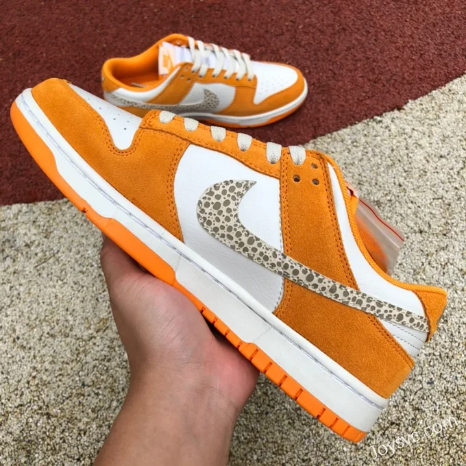 Nike Dunk Low Safari Swoosh Orange White DR0156-800