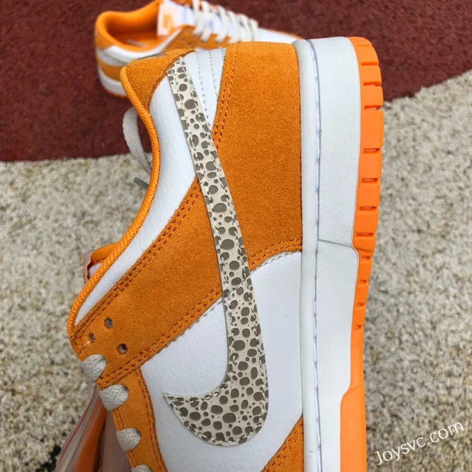 Nike Dunk Low Safari Swoosh Orange White DR0156-800