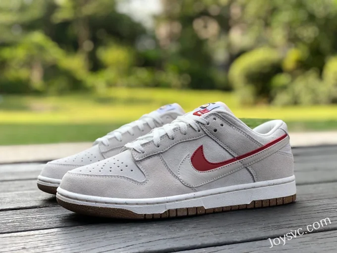 Pure Original Nike Low SE 85 Grey Red Double Hook Sneakers DO9457-100