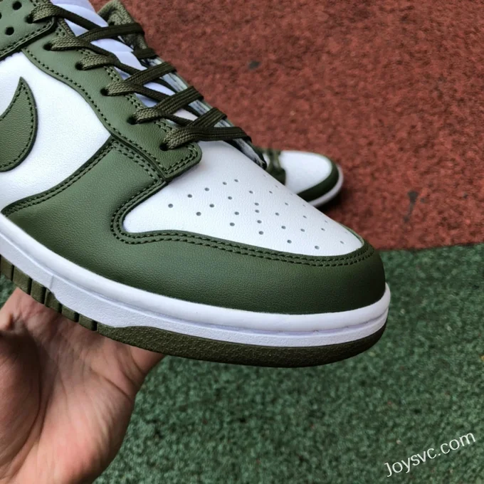 Nike Dunk Low White Olive Green Retro Casual Sneakers DD1503-120