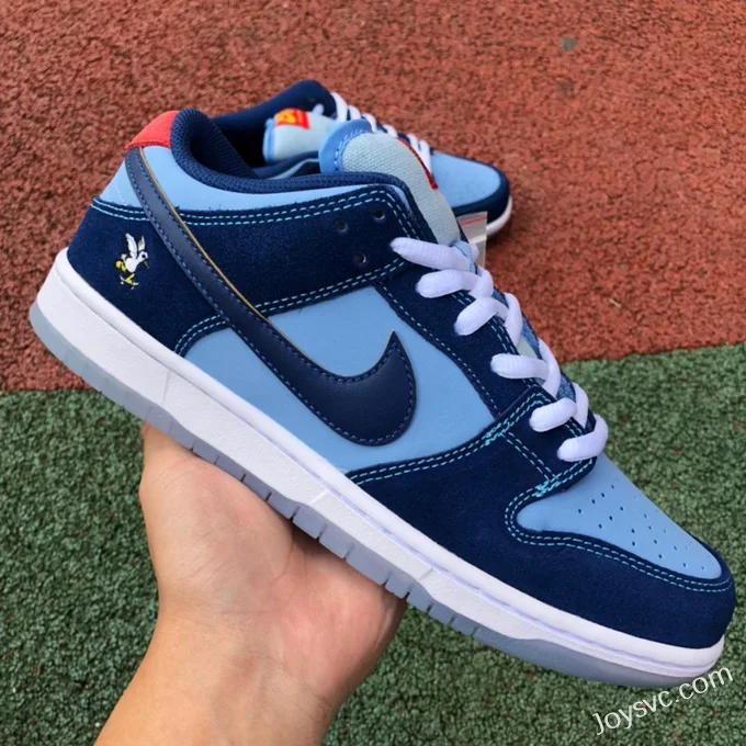 Why So Sad? x Nike SB Dunk Low Blue Retro Sneakers DX5549-400