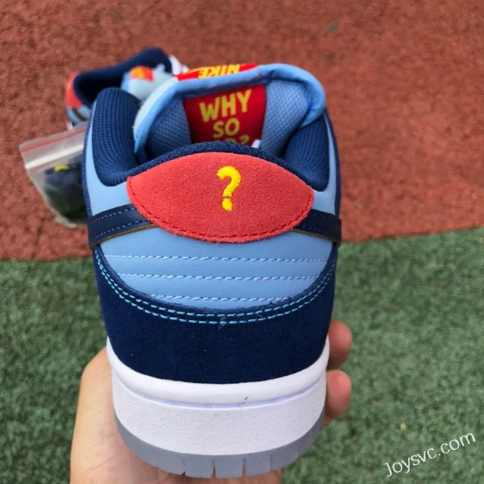 Why So Sad? x Nike SB Dunk Low Blue Retro Sneakers DX5549-400