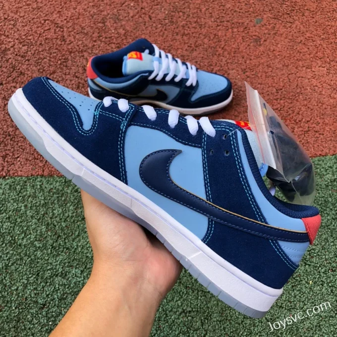 Why So Sad? x Nike SB Dunk Low Blue Retro Sneakers DX5549-400