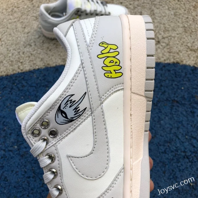 Nike Dunk Low DD1503-107 Grey White Graffiti Sneakers