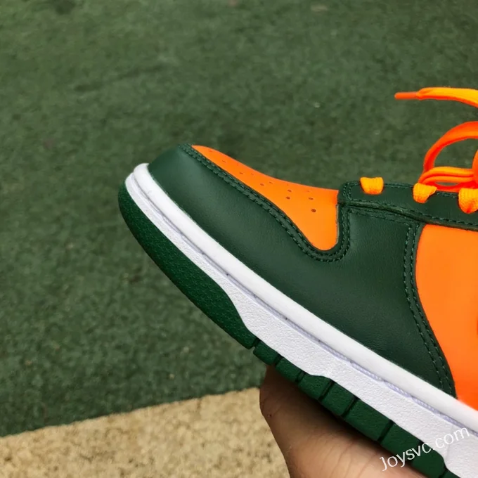 Nike Dunk Low Miami Hurricanes Orange Green DD1391-300