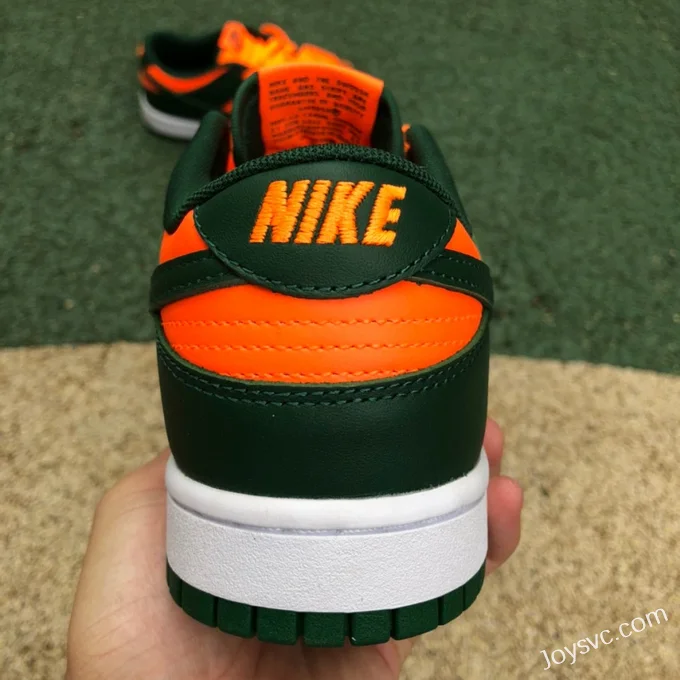 Nike Dunk Low Miami Hurricanes Orange Green DD1391-300