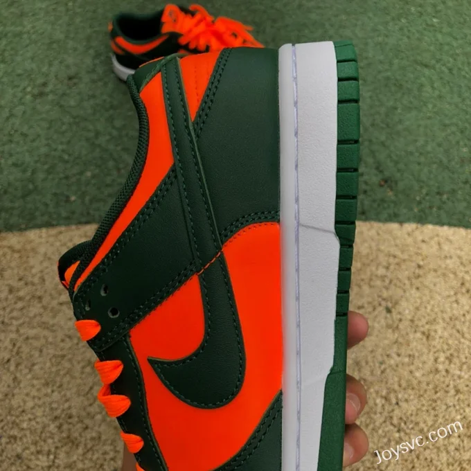 Nike Dunk Low Miami Hurricanes Orange Green DD1391-300