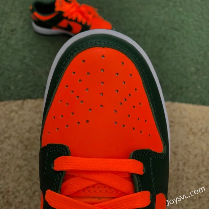 Nike Dunk Low Miami Hurricanes Orange Green DD1391-300