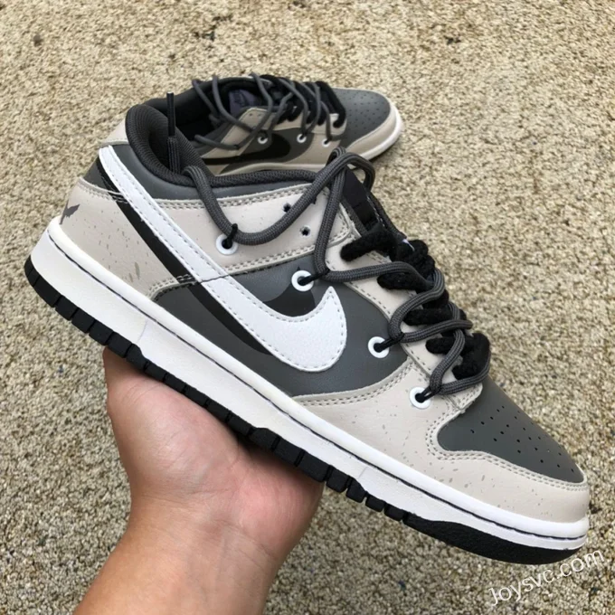 Nike Dunk Low Grey Black Strap Retro Low-Top Sneakers DJ6188-002